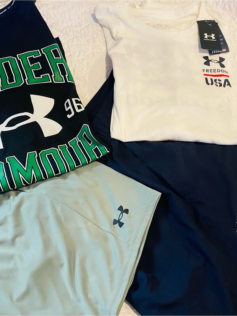 Under Armour Men's Multi-Color Performance Tees and Shorts